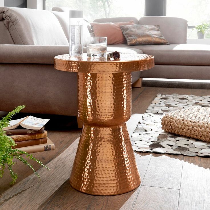 Jasa Pembuatan Meja Tembaga Kuningan Kustom (Desain, Ukuran & Bentuk Fleksibel, Furniture Luxury Handmade)