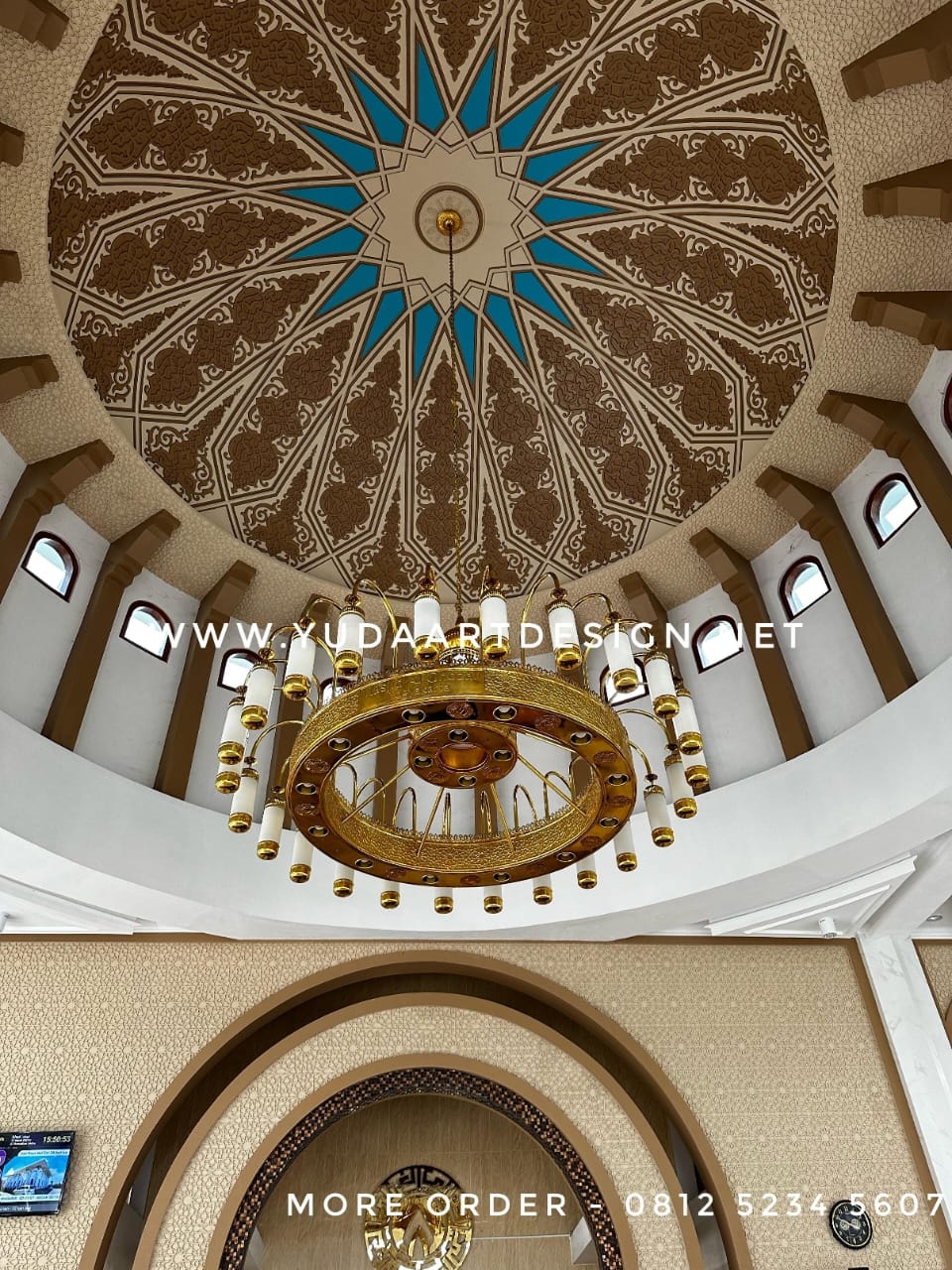 Lampu Gantung Masjid Kuningan Custom: Solusi Fleksibel Semua Desain dan Ukuran Kubah